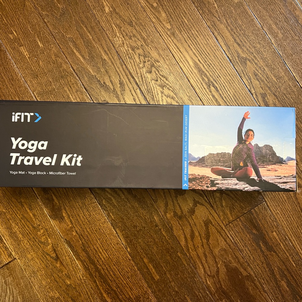 New in box iFit yoga travel kit
